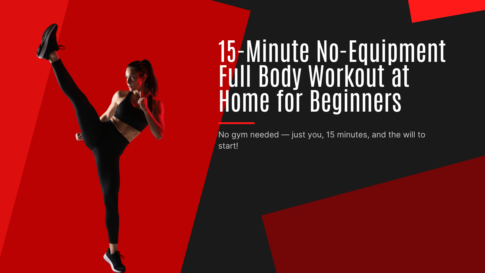 15-Minute No-Equipment Full Body Workout for Beginners