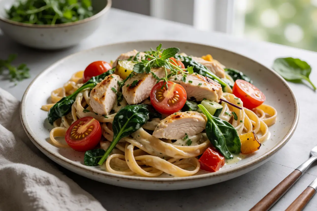 High Protein Pasta Salad