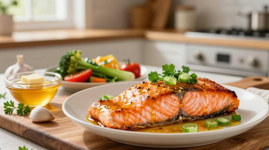 Honey Garlic Butter Salmon