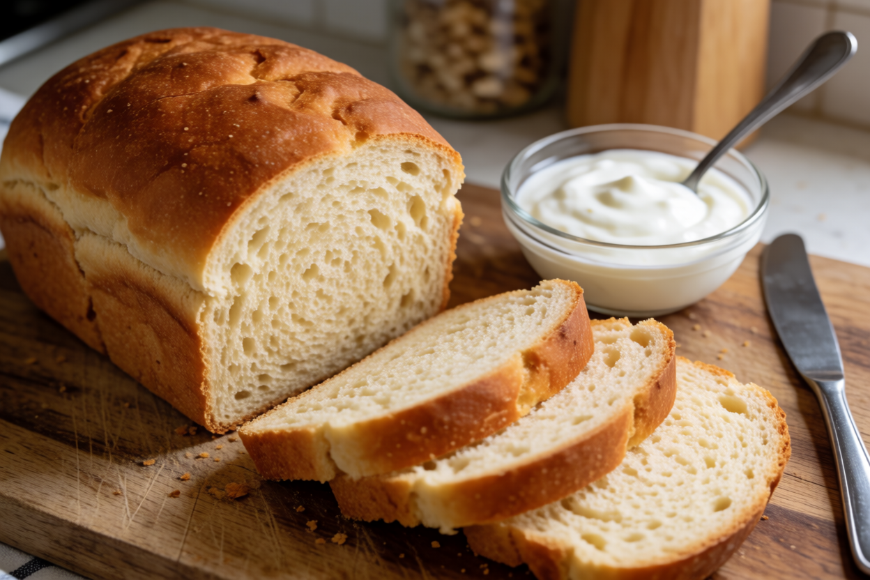 Greak yogurt bread full recipe