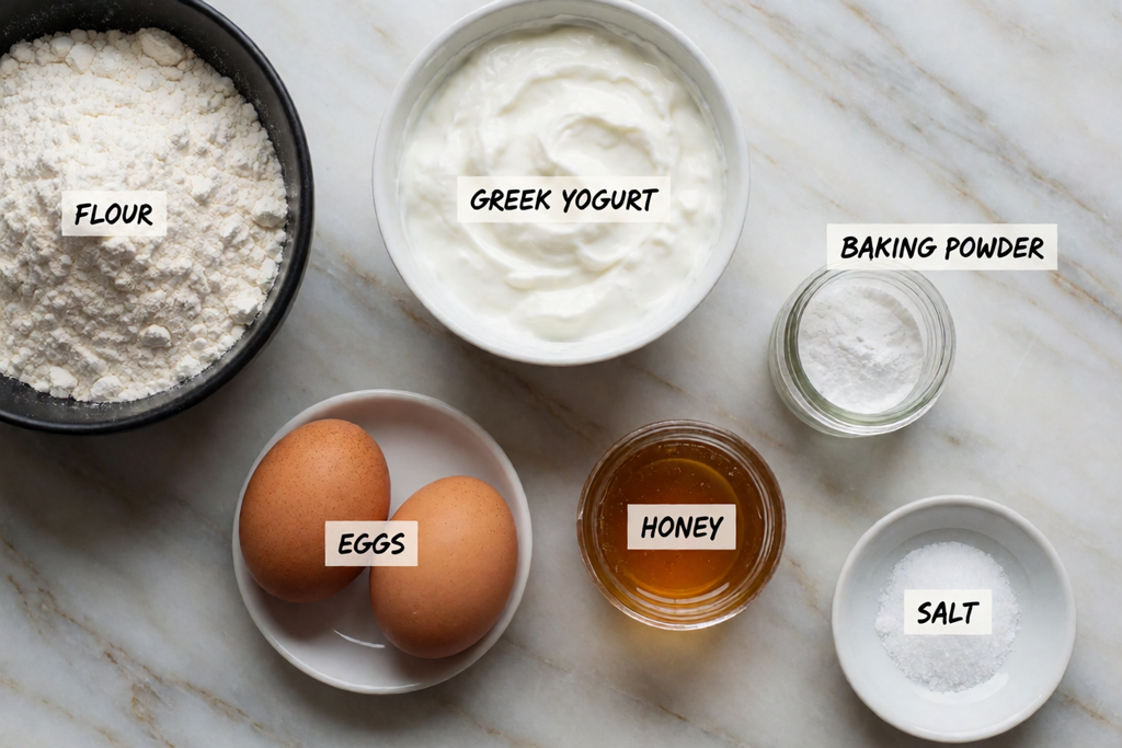 Greek yogurt bread ingredients