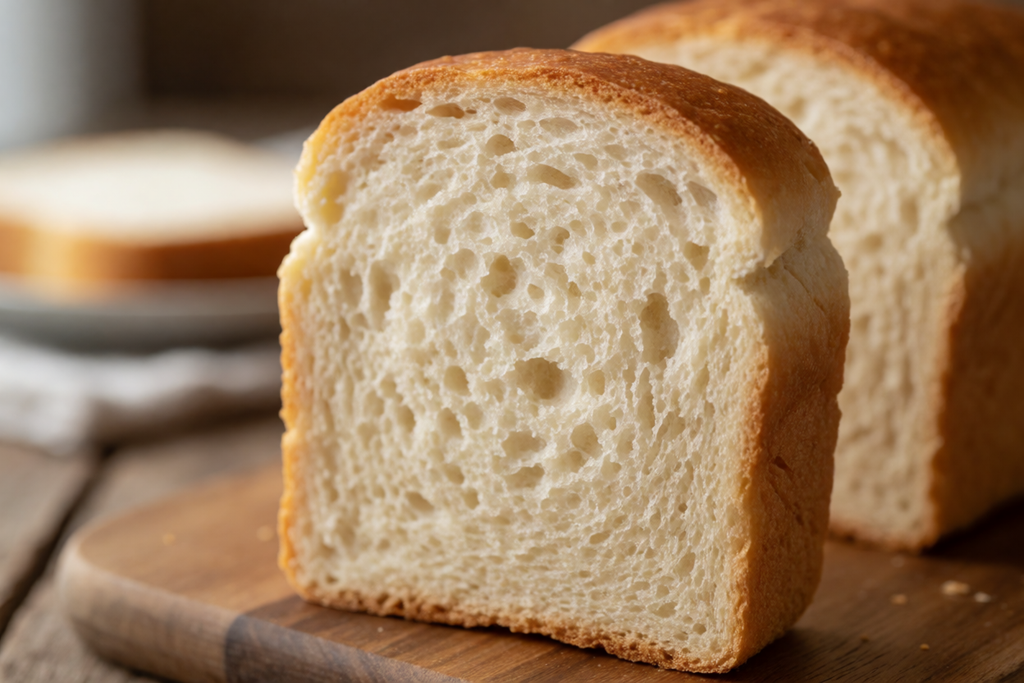 slice of Greek yogurt bread